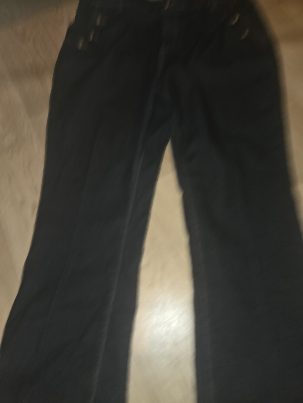 Rachel Zoe Black High-Rise Jeans with Button Detail